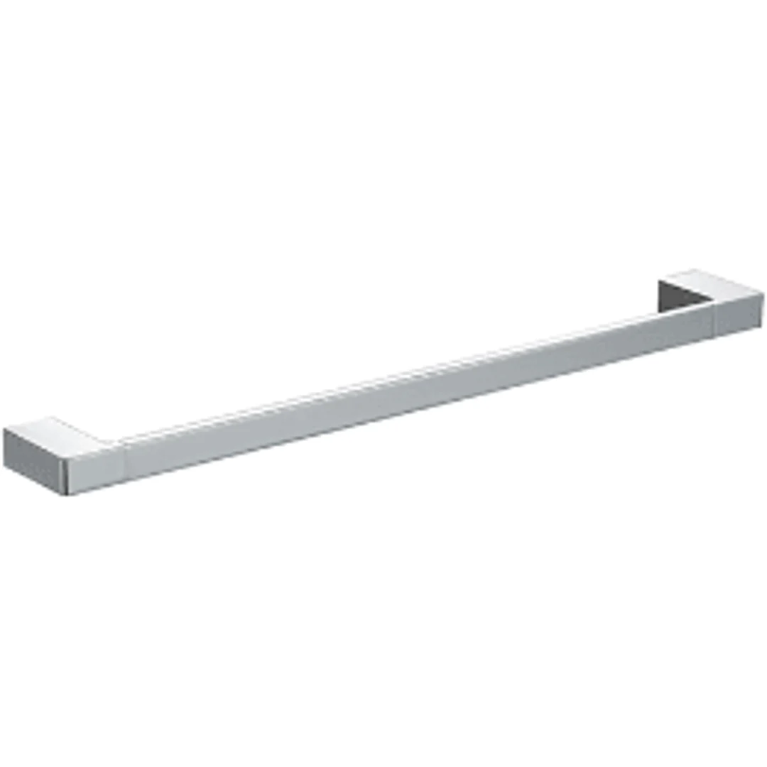 Bella Vista Milos Single Towel Rail Brushed Nickel 400mm - Image 2