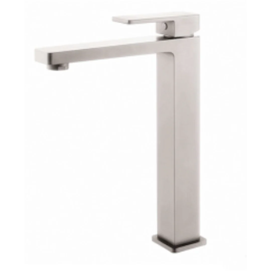 Bella Vista Milos Tall Basin Mixer Brushed Nickel - Image 2