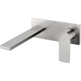 Bella Vista Pradus Combo Mixer And Spout Brushed Nickel Cresta