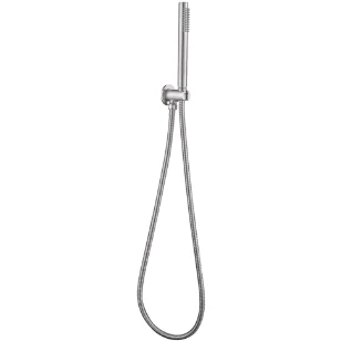 Bella Vista Round Hand Shower On Wall Outlet Bracket (Short) Brushed Nickel