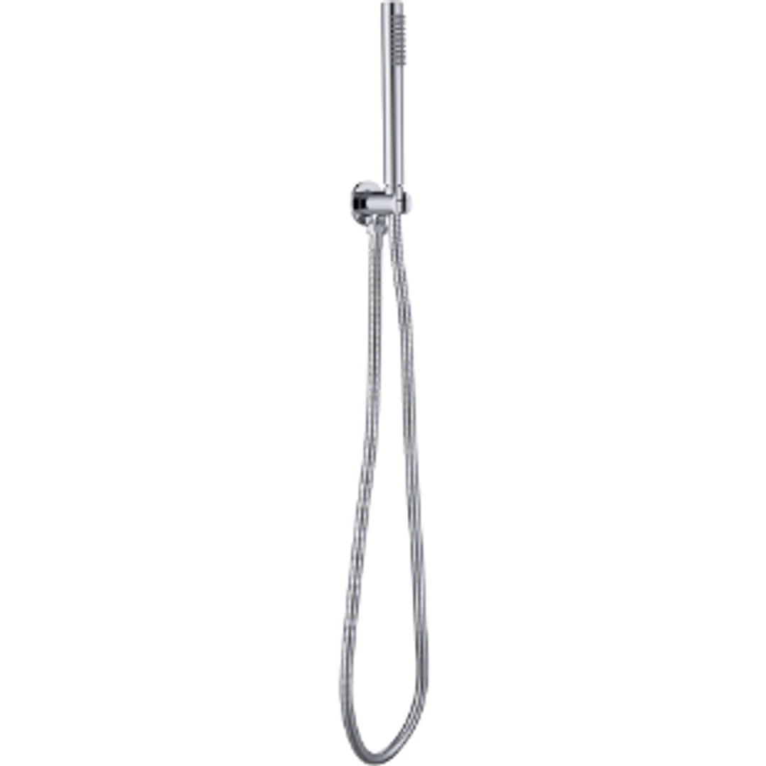 Bella Vista Round Hand Shower On Wall Outlet Bracket (Short) Chrome - Image 2