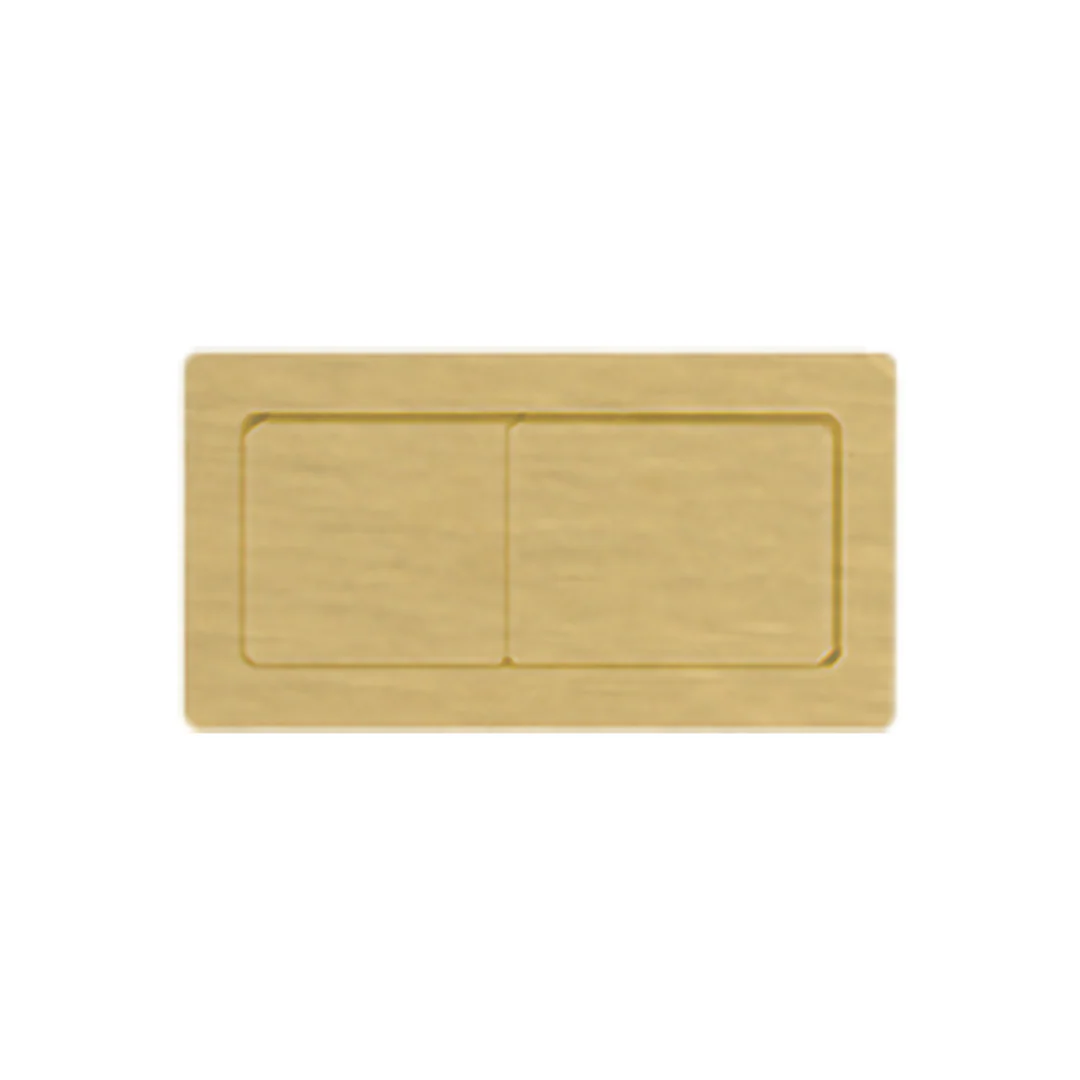 Best Bm Cistern Square Button Brushed Gold
