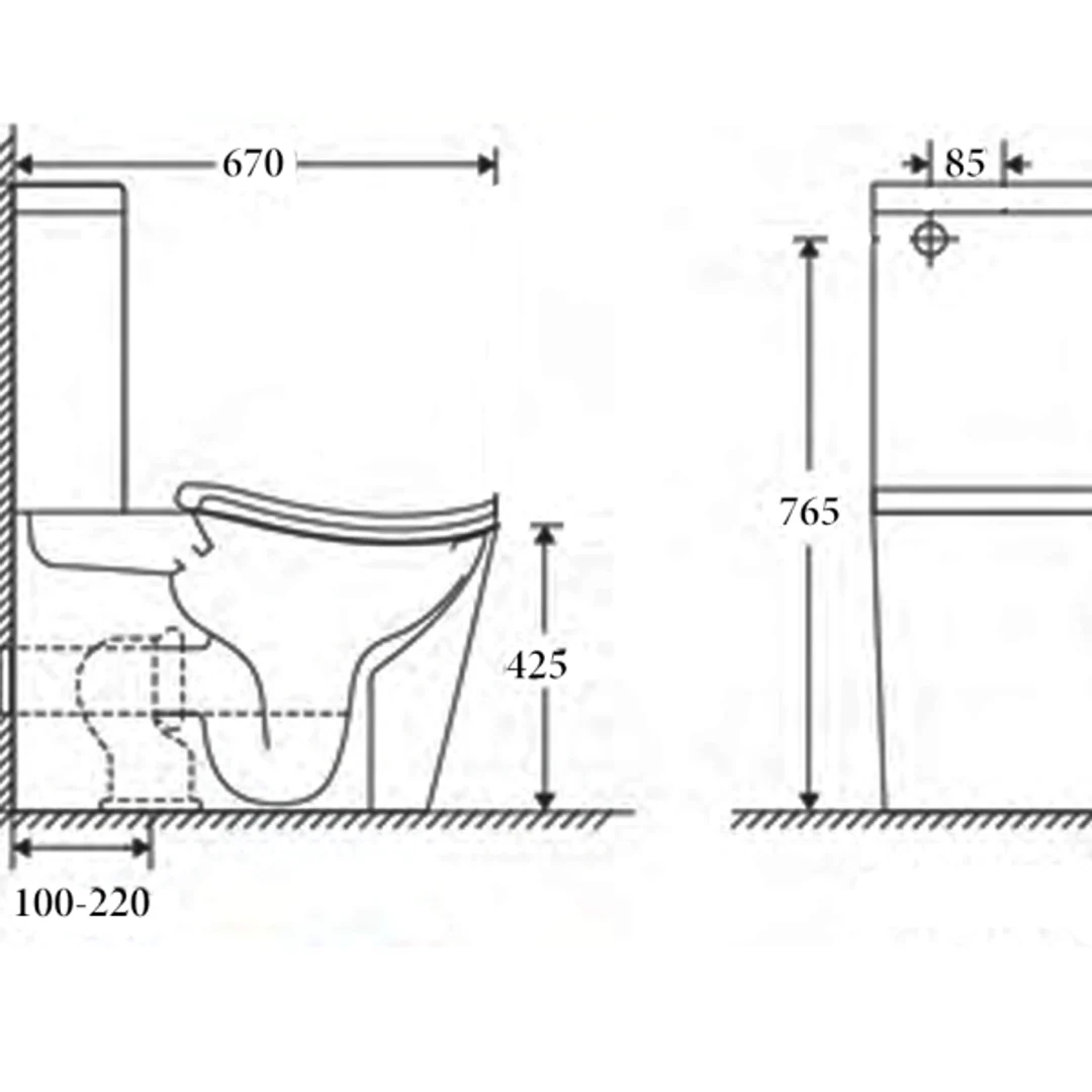 Best Bm Seoul Ergonomic Toilet Btw Suite - Image 2