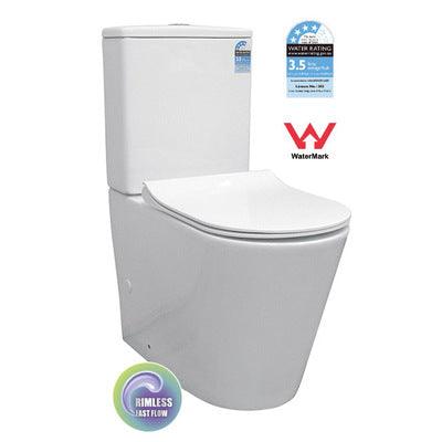 Best Bm T2125A Back To Wall Rimless Toilet Suite White Over-Height - Image 3