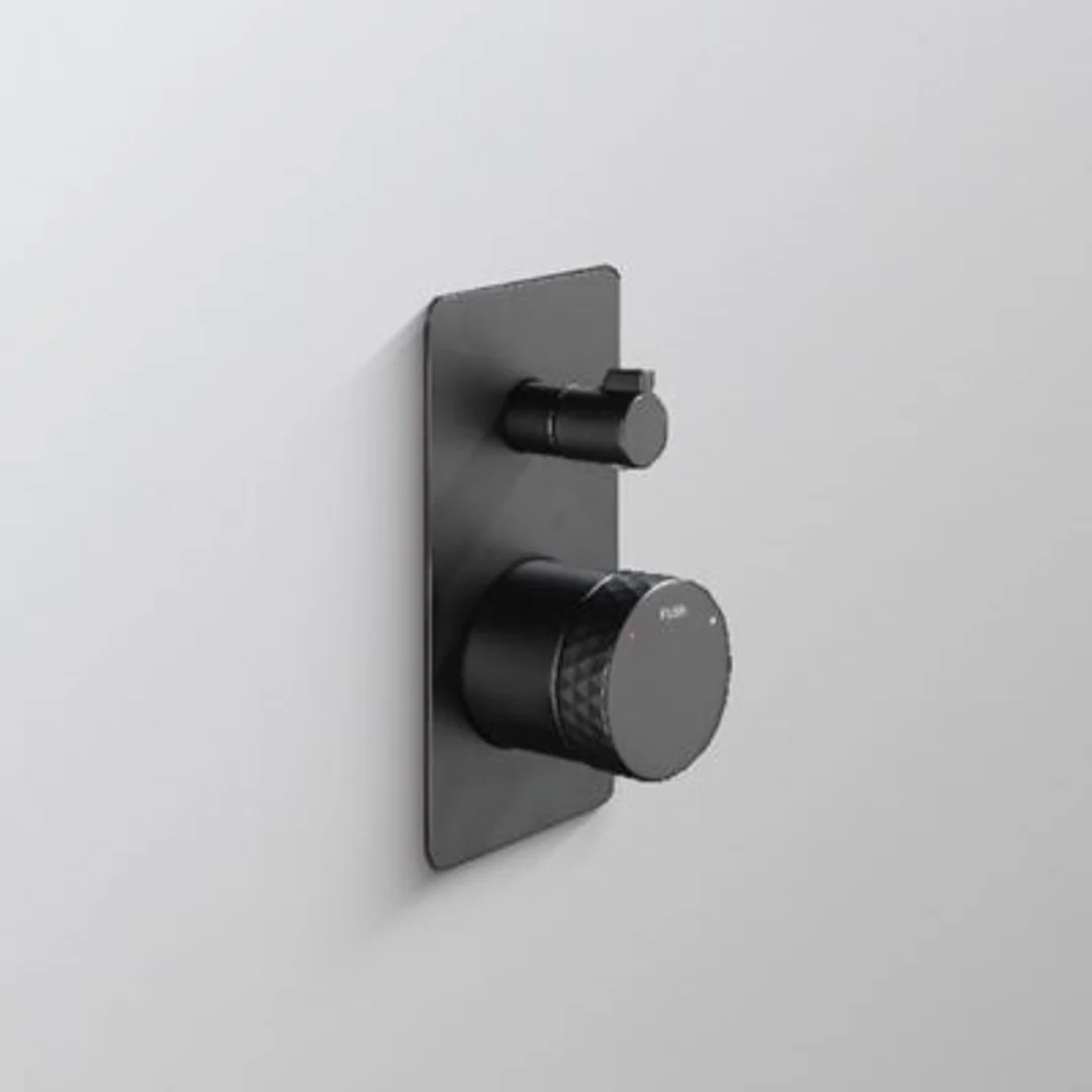 Bestlink Diamond Shower/Bath Mixer With Diverter Matte Black - Image 2