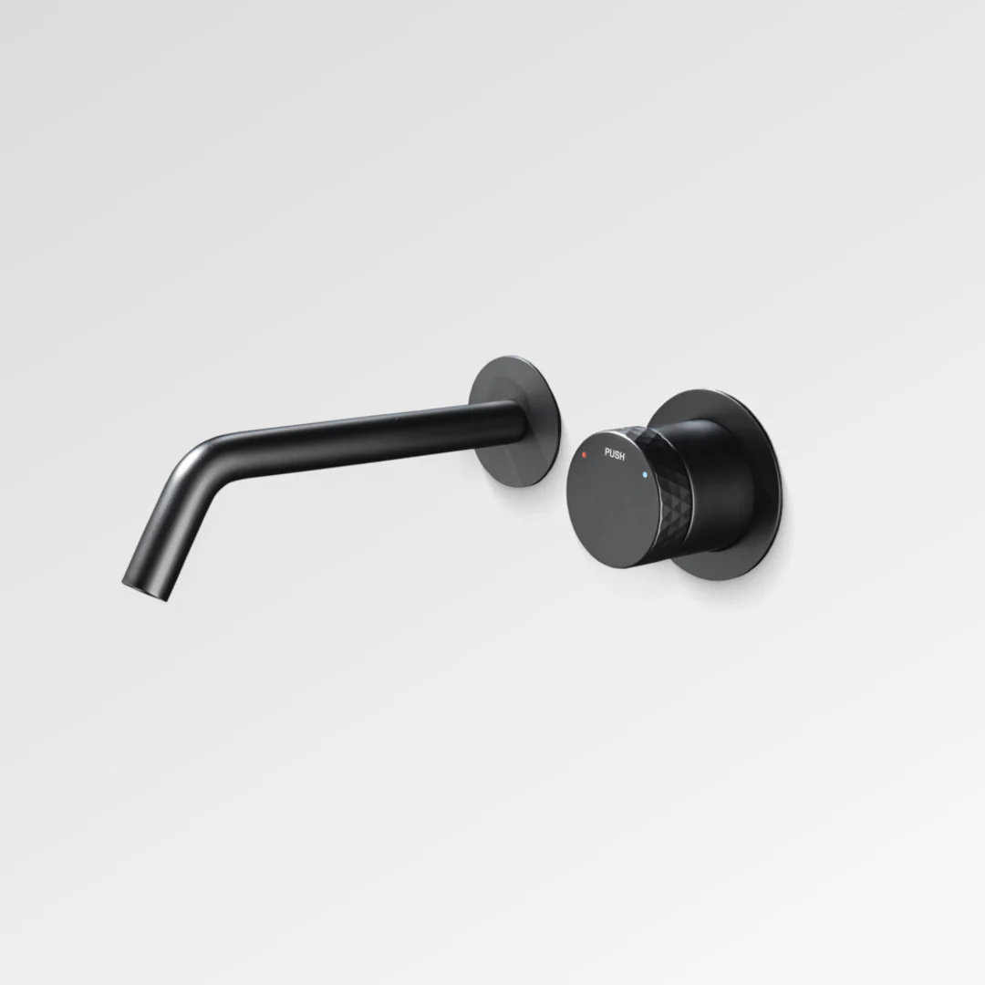 Bestlink Diamond Wall Basin Mixer Set Matte Black - Image 2