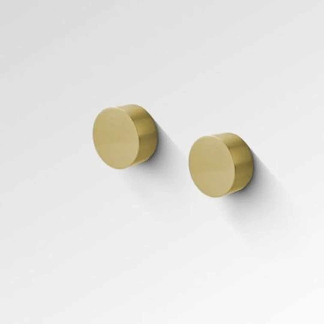 Bestlink Element Hot & Cold Wall Taps Brushed Brass - Image 2