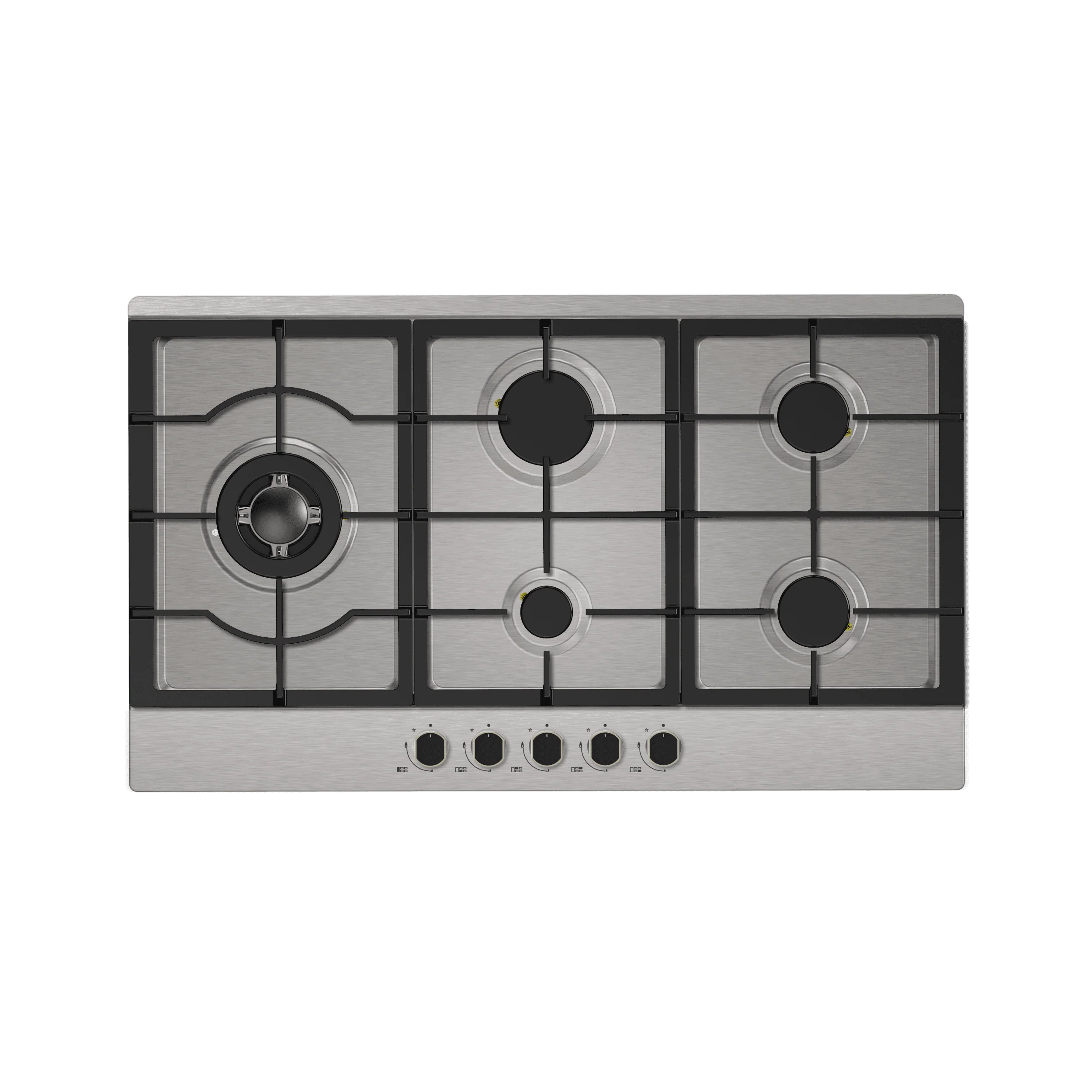 Bestlink Midea 90Cm Gas Cooktop Stainless Steel 5 Burner 90G50Me0