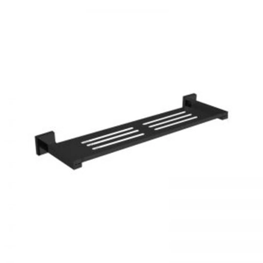 Bestlink Nautica Matt Black Square Shelf 600mm 6090-2Bk