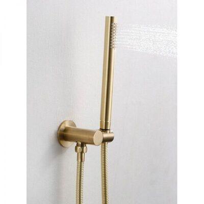 Bestlink New York Slim Handshower On Adjustable Hook Brushed Brass - Image 3