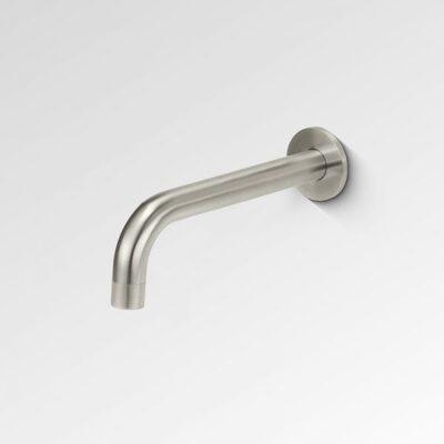 Bestlink Nirvana Curved Wall Bath Spout 200mm Reach Brushed Nickel - Image 3