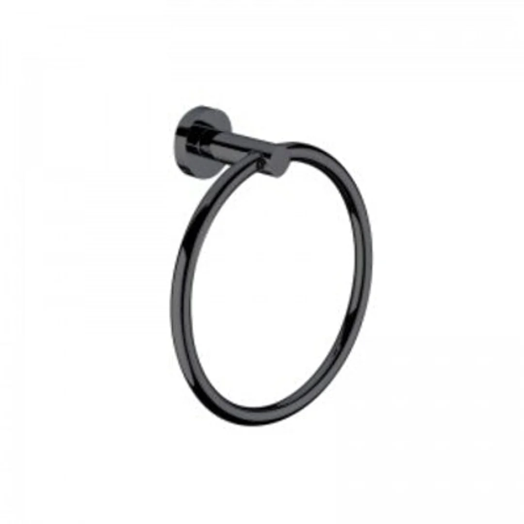 Bestlink Nirvana Matt Black Round Towel Ring 5060Bk - Image 2