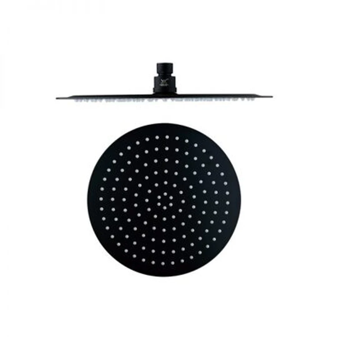 Bestlink Nirvana Stainless Steel Shower Rose Round Matte Black - Image 2