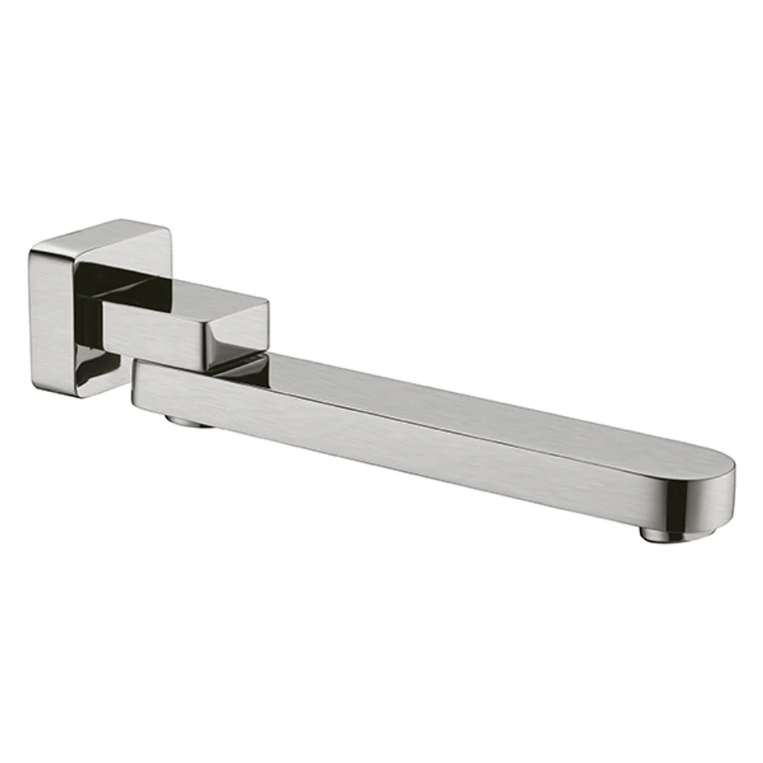 Nero Bianca Swivel Bath Spout Brushed Nickel - Image 2