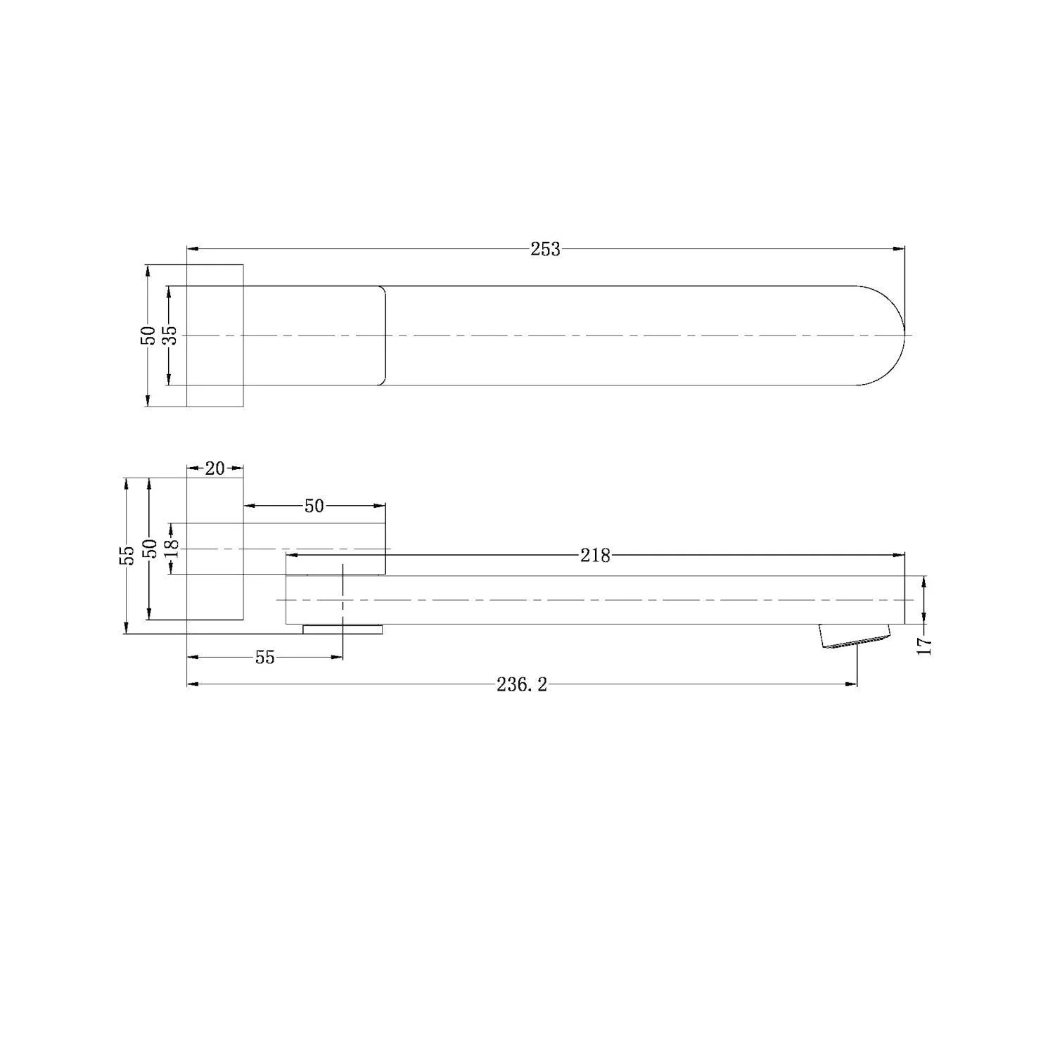 Nero Bianca Swivel Bath Spout Chrome - Image 9