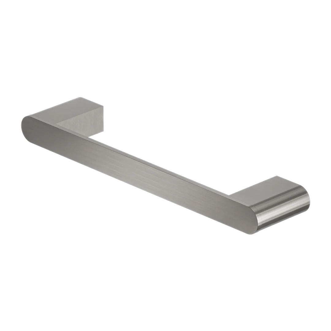 Nero Bianca Hand Towel Rail Brushed Nickel - Image 2