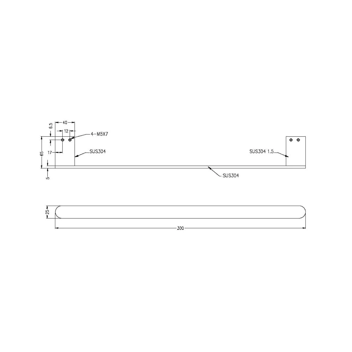 Nero Bianca Hand Towel Rail Chrome - Image 9