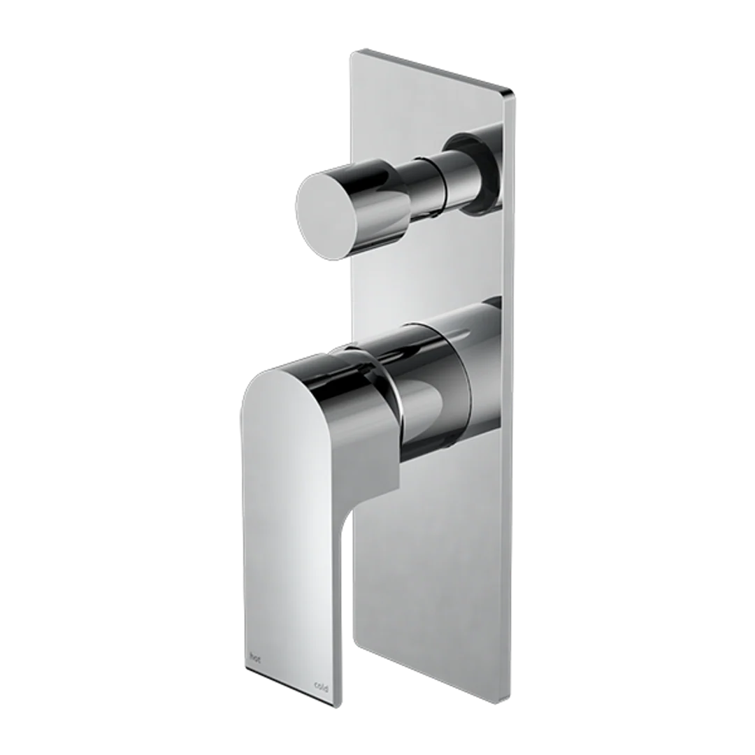 Nero Bianca Shower Mixer With Divertor Chrome