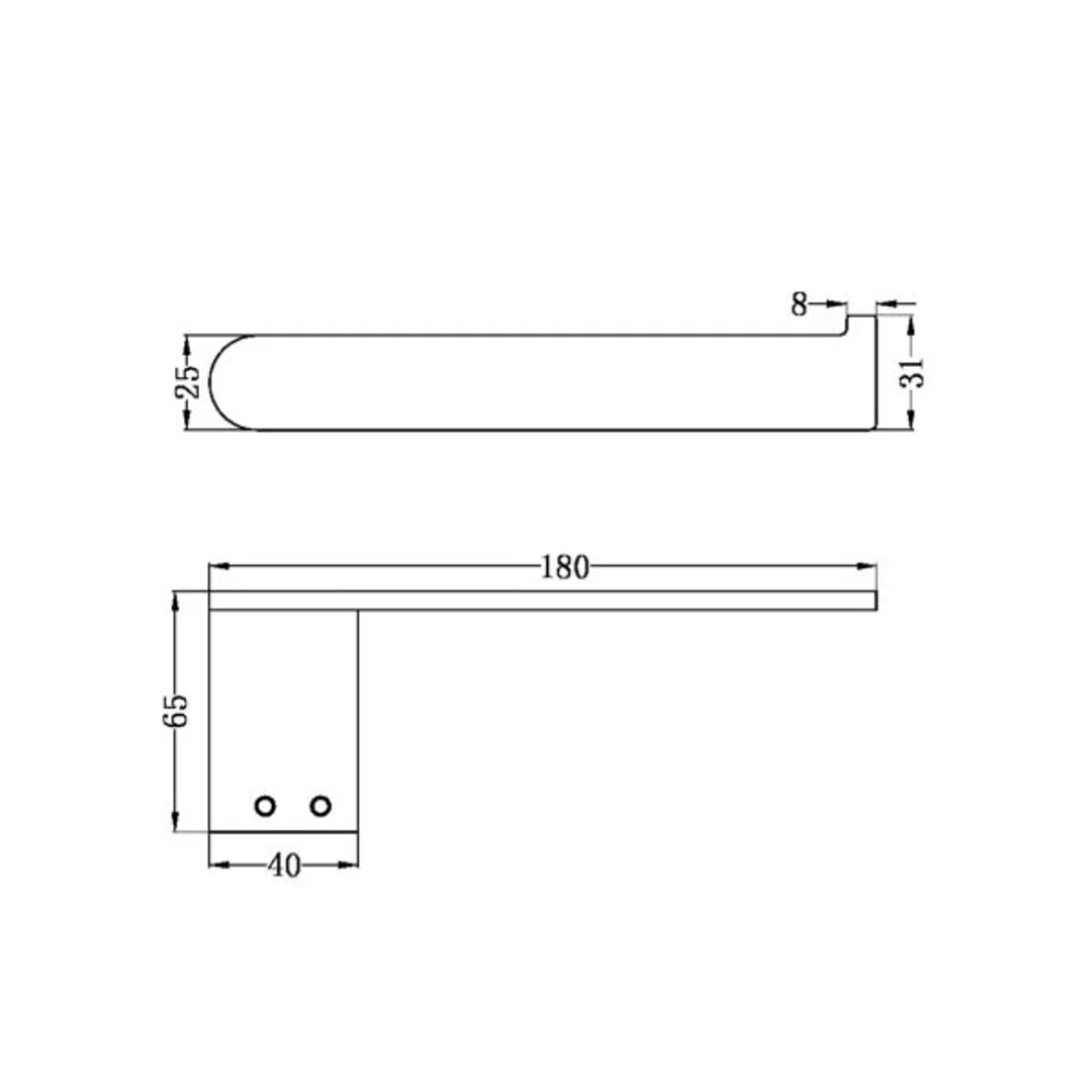 Nero Bianca Toilet Roll Holder Gun Metal - Image 3