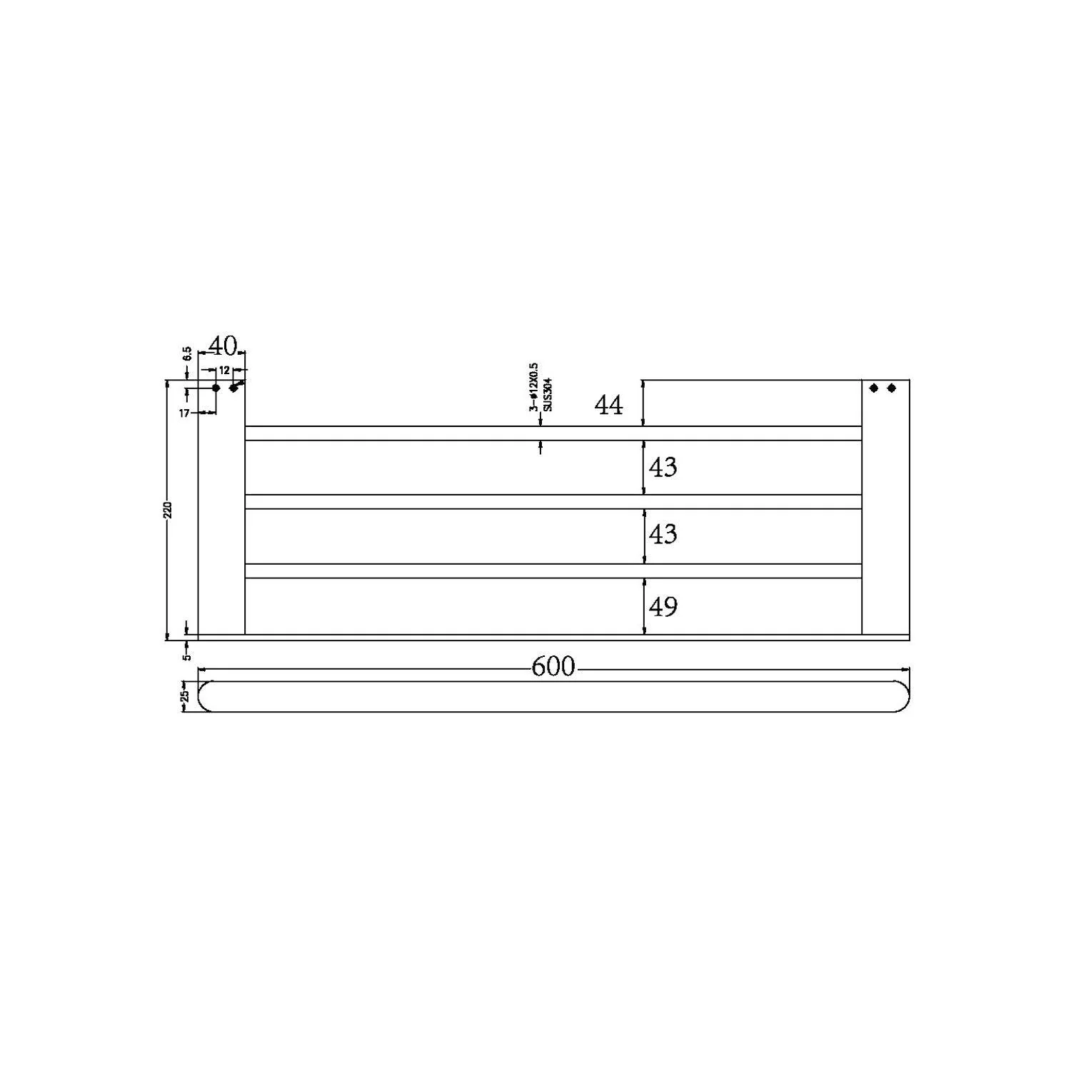 Nero Bianca Towel Rack Matt Black - Image 6