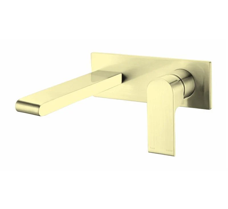 Nero Bianca Wall Basin Mixer Brushed Gold - Image 4