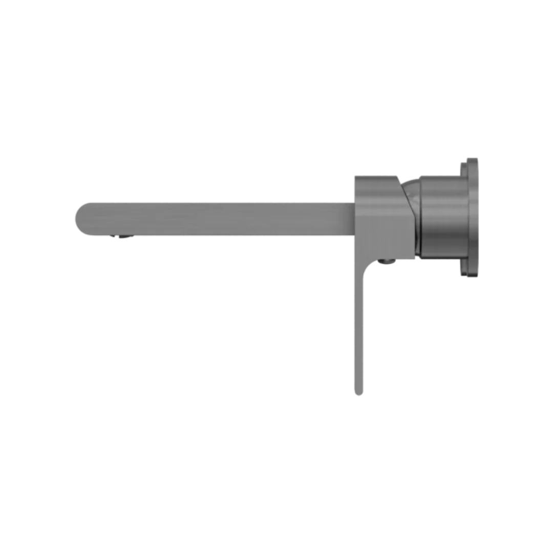 Nero Bianca Wall Basin Mixer With Separate Back Plate Gun Metal - Image 5