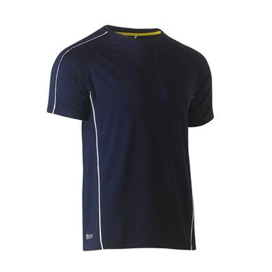 Bisley Cool Mesh Polo Reflective Piping Navy - Image 8