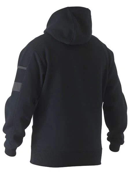 Bisley Work Fleece Hoodie Navy - Image 2