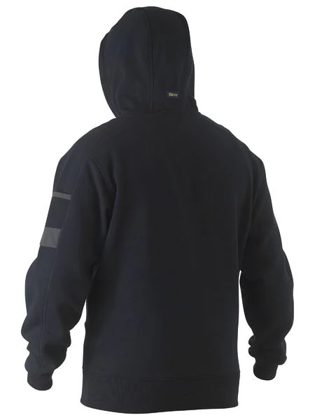 Bisley Work Fleece Hoodie Navy - Image 3
