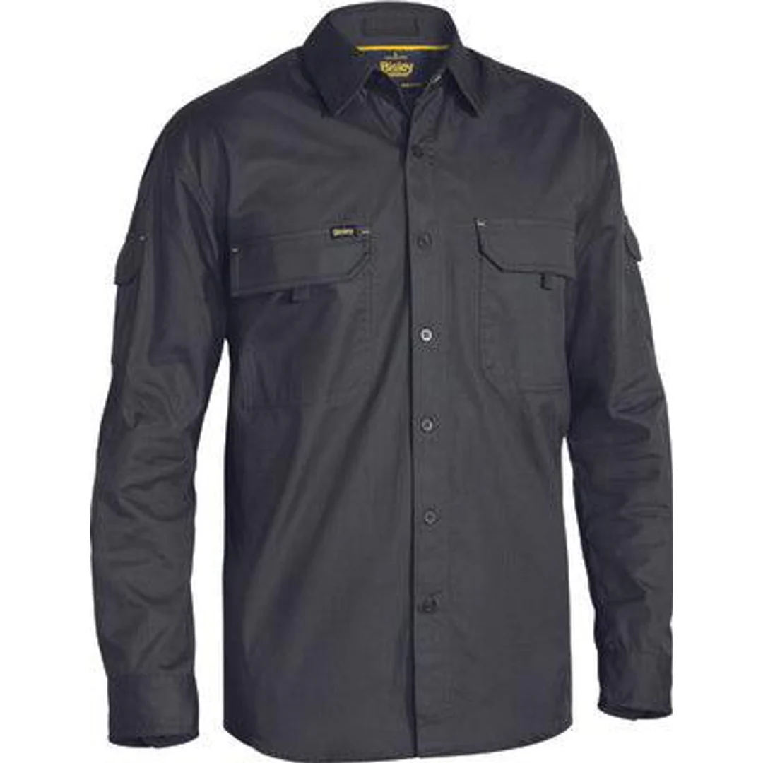 Bisley X Airflow Ripstop Ls Shirt Charcoal - Image 10