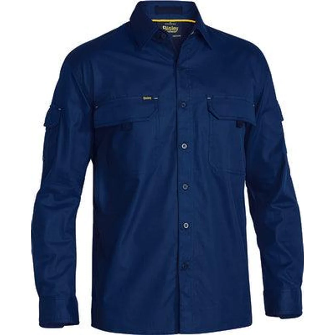Bisley X Airflow Ripstop Ls Shirt Navy - Image 6