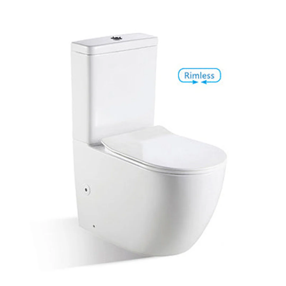 Bnk Naga Bl-102N-Tpt Rimless Back To Wall Toilet Suite - Image 2