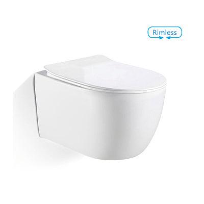 Bnk Naga Bl-102N-Wht Rimless Wall Hung Pan Only - Image 3