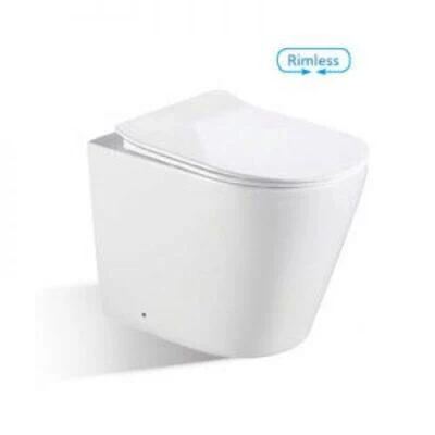 Bnk Naga Bl-103N-Wht Rimless Wall Hung Pan Only - Image 3