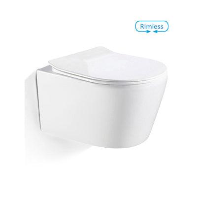 Bnk Naga Bl-104N-Wht Rimless Wall Hung Pan Only - Image 3