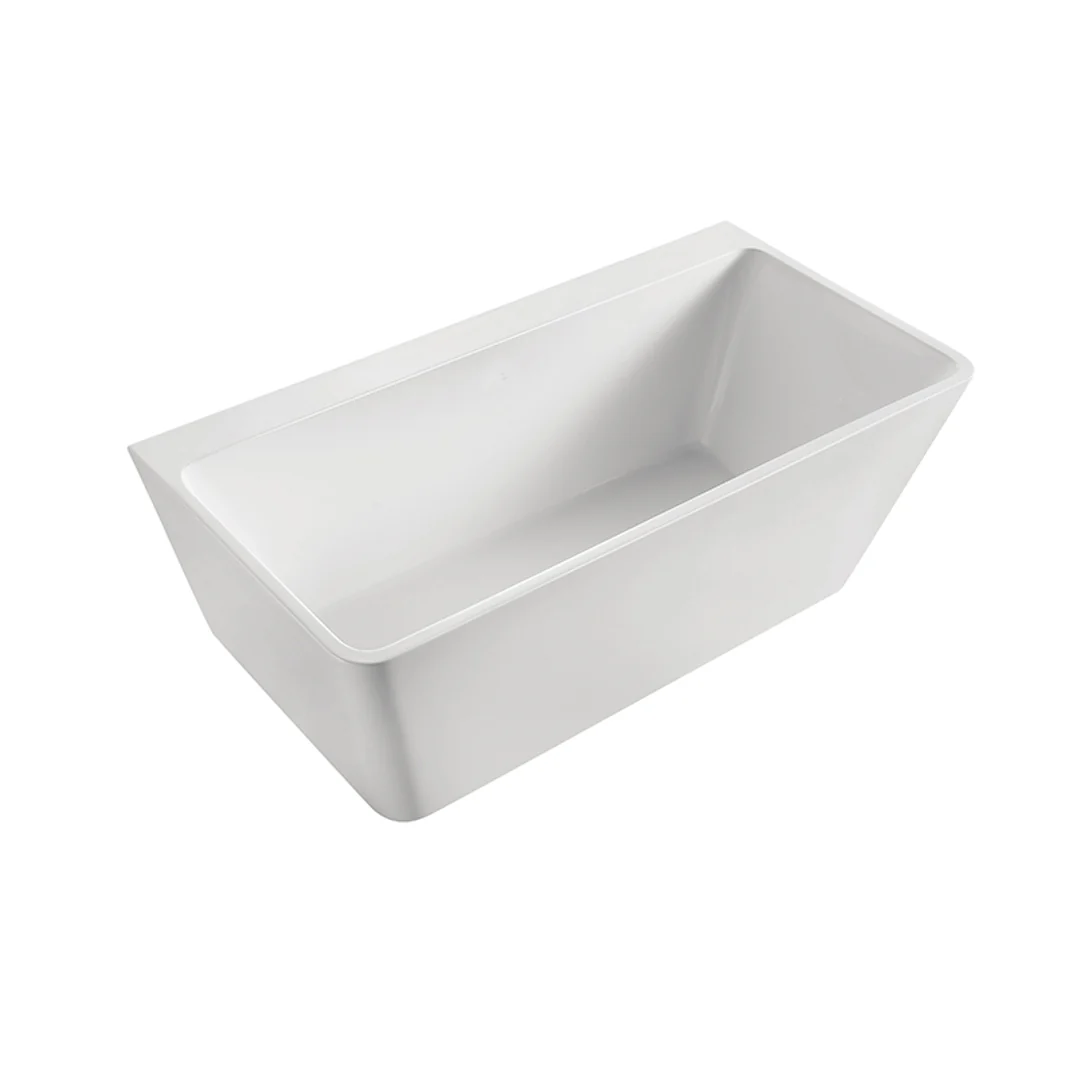 Bnk Naga Virgana Freestanding Bath Gloss White 1500mm - Image 2