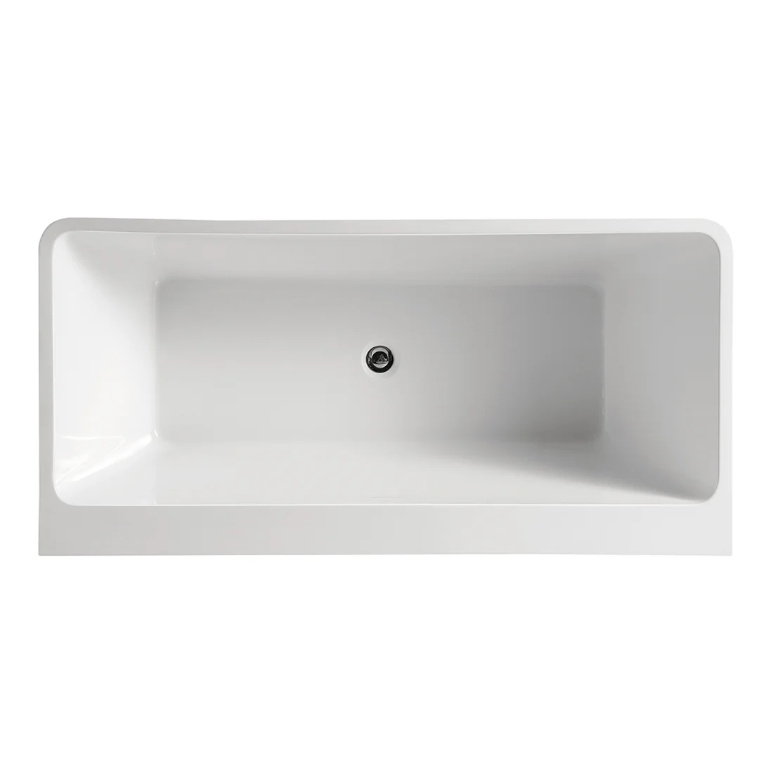 Bnk Naga Virgana Freestanding Bath Gloss White 1500mm - Image 4