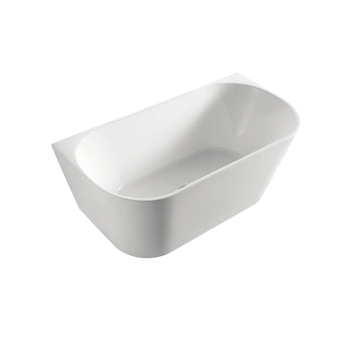 BNK Naga Back To Wall Bath Gloss White 1400mm - Image 2