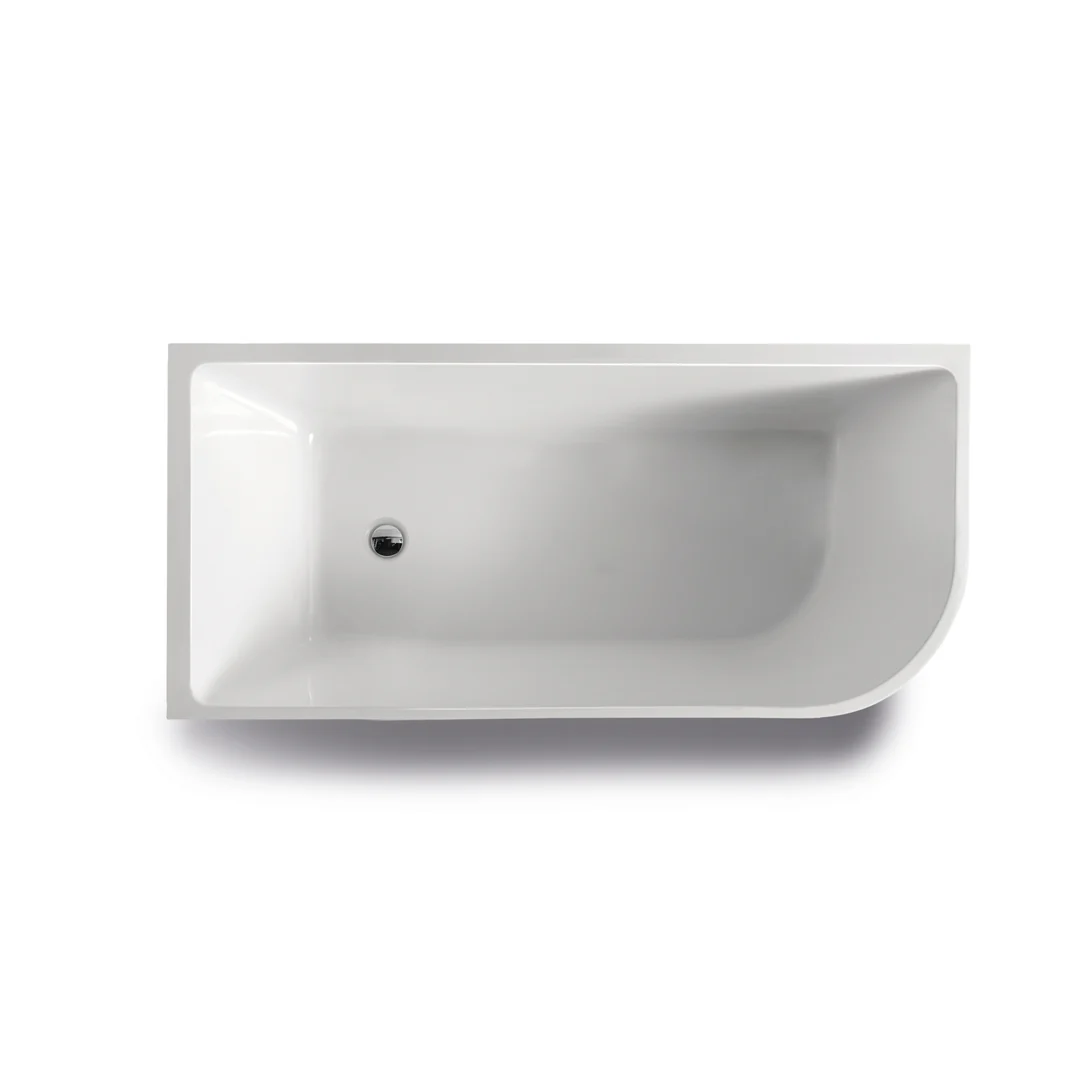 Bnk Naga Left Hand Corner Bath Gloss White 1700mm - Image 4