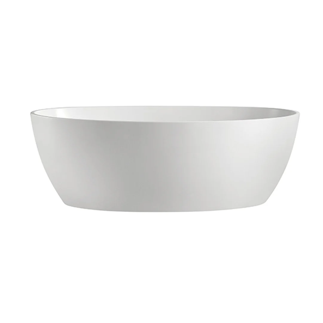 Bnk Naga Versilia Oval Freestanding Bath Gloss White 1540mm - Image 5