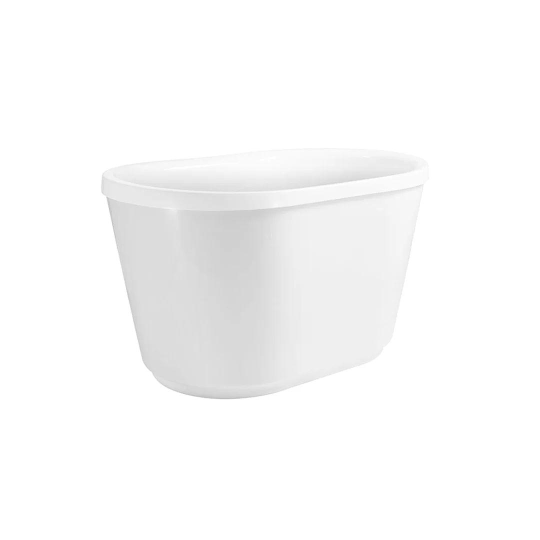Bnk Naga Oval Freestanding Bath Gloss White 1500mm - Image 2