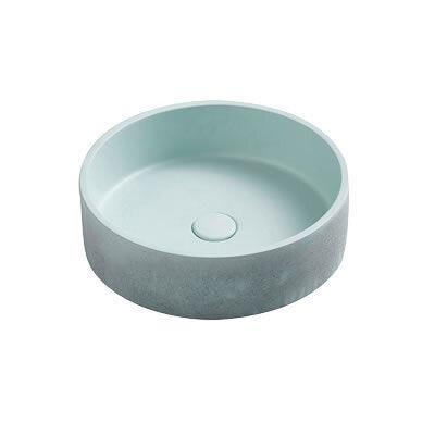 BNK Perugia Concrete Basin 390 X 390 X 120mm - Pastel Mint - Image 4