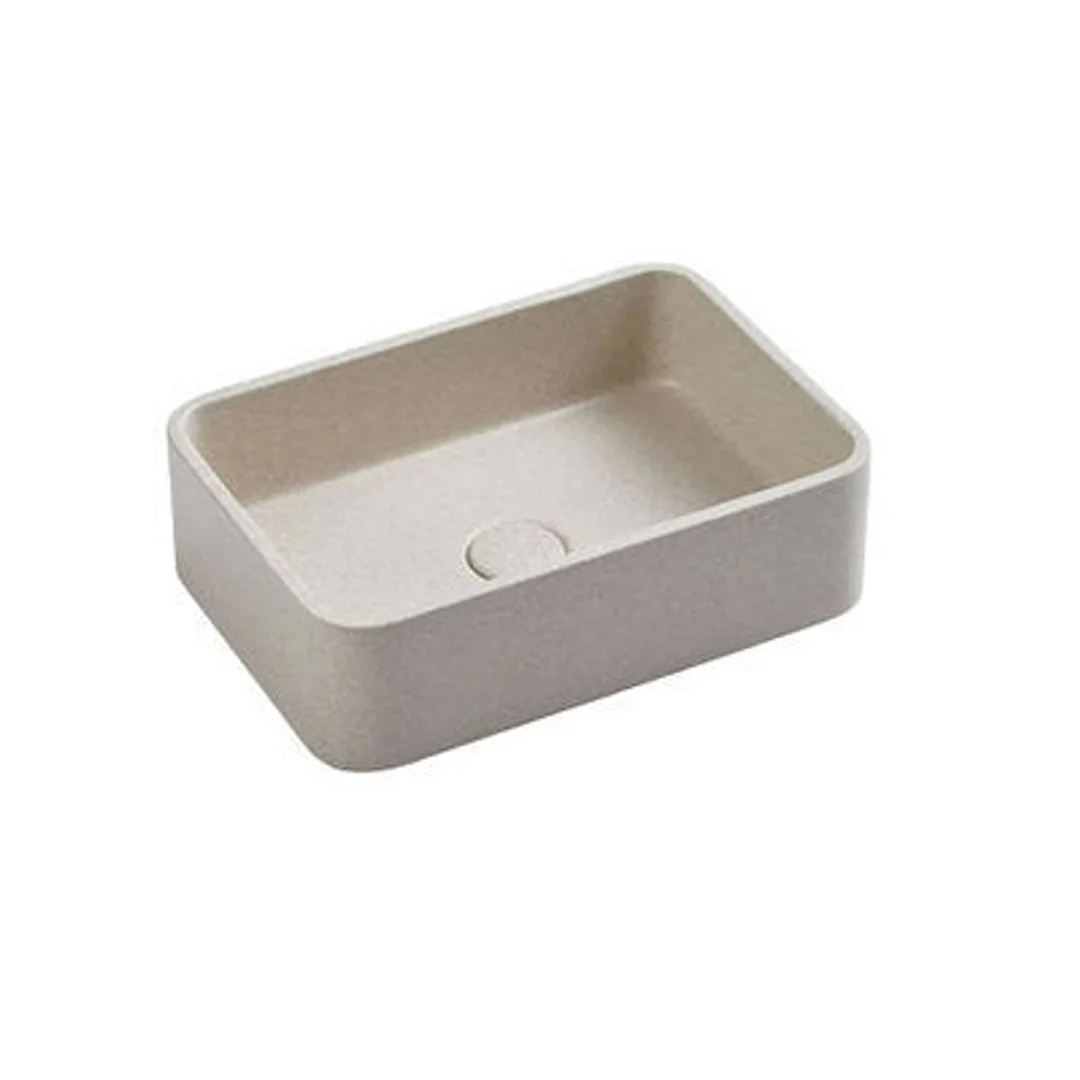 BNK Rimini Concrete Basin 506 X 326 X 100mm - White Sandstone - Image 2