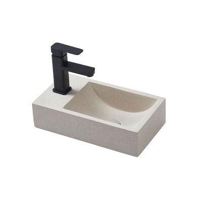 BNK Spoleto Concrete Basin 400 X 220 X 100mm - White Sandstone - Image 4