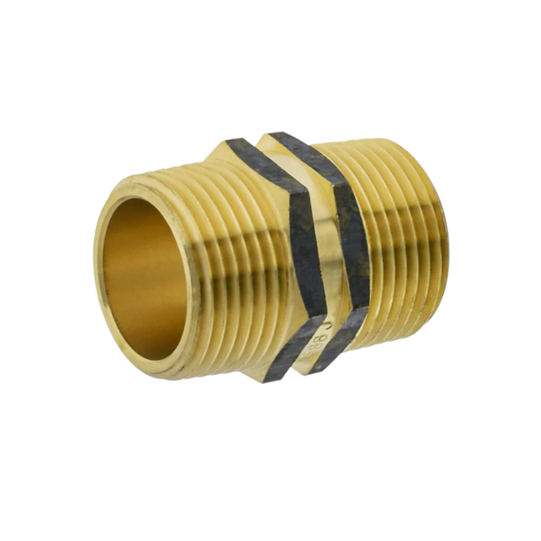Brass Equal Hex Nipple