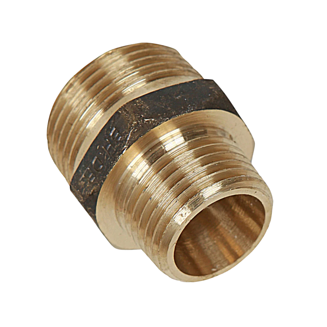 Brass Reducing Hex Nipple - Image 3
