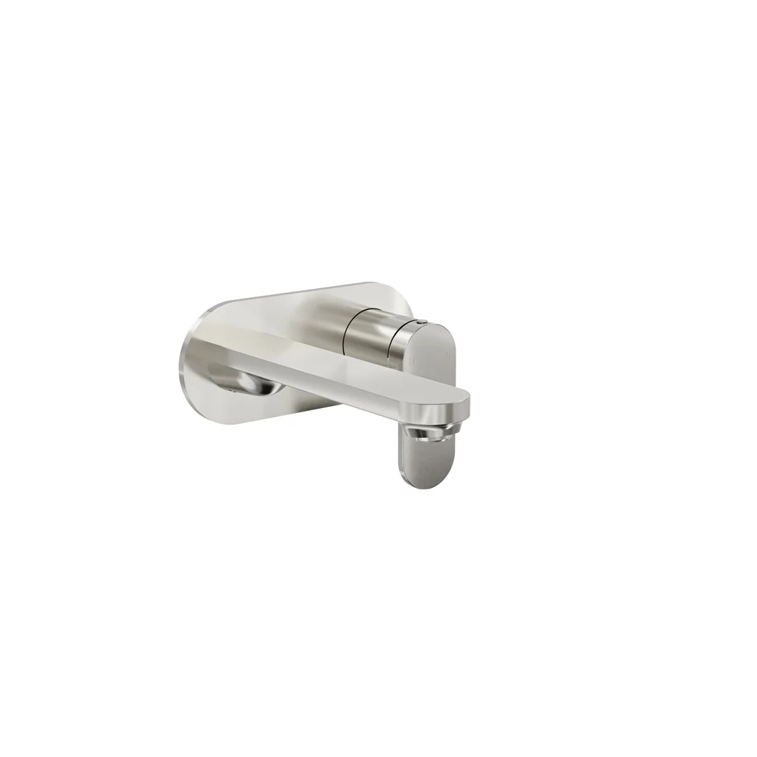 Capo 1-Plate Wall Basin or Bath Mixer Trim Kit - Brushed Nickel - Image 3