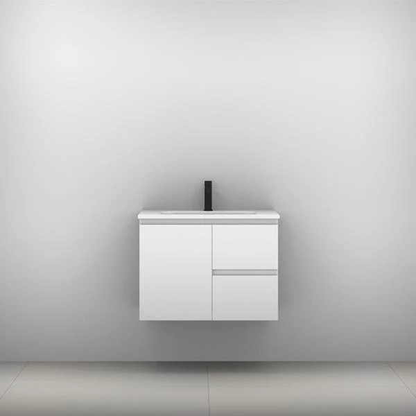 Carlo Vanity 1500mm Double Bowl Haven Polymarble Top  Wall Hung(Timberln P#:C152Hw) - Image 6