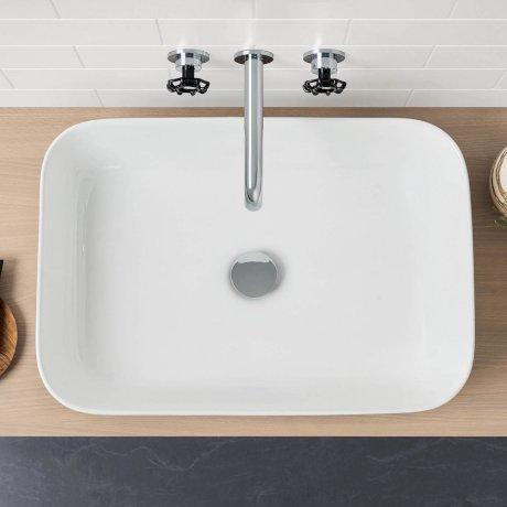 Caroma Artisan Above Counter Basin Rectangle 600mm - Image 8
