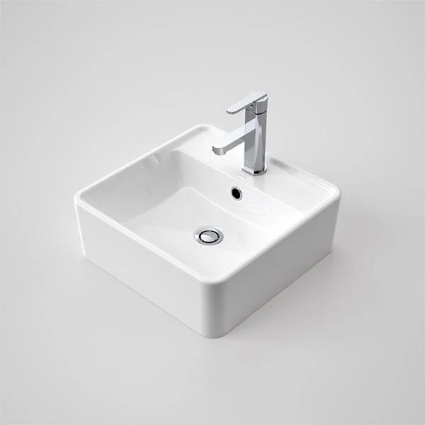 Caroma Carboni II Above Counter Basin White 1 Tap Hole - Image 3